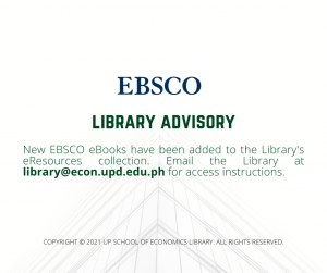 New EBSCO eBooks
